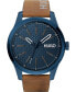 ფოტო #1 პროდუქტის Men's #Invent Brown Leather Strap Watch 46mm