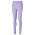 Puma Essentials Logo Elastic Waist Leggings Womens Purple Athletic Casual 676905