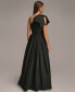 Фото #2 товара Women's One-Shoulder Bow Gown