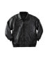 Big & Tall Embossed Leather Bomber Jacket Черный, 8x - фото #1