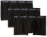 Фото #1 товара Calvin Klein 176580 Mens Cotton Stretch 3-Pack Boxer Brief Black Size Small