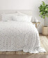 Фото #4 товара Soft Floral Double Brushed Patterned Sheet Set, Full