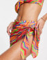 Фото #1 товара It's Now Cool Premium rainbow mesh sarong in multi