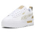 Фото #2 товара Puma Mayze Glam Lace Up Womens White Sneakers Casual Shoes 39306801