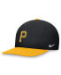 ფოტო #1 პროდუქტის Men's Black/Gold Pittsburgh Pirates Evergreen Two-Tone Snapback Hat