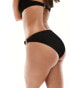 4th & Reckless palermo tortoise shell buckle high leg bikini bottom in black 36 - фото #8