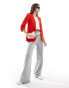 Pieces ruched sleeve blazer in red „High Risk“ Rot, S - EU 36 - фото #2