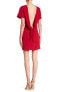 Фото #3 товара IRO 153236 Women's Hilda Open Back Short Sleeve Dress Red Sz. 36