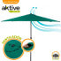 Фото #4 товара AKTIVE Hexagonal Parasol 300 cm Aluminium Pole 38 mm Heigth 245 cm