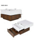 Фото #2 товара 360° Rotatable Coffee Table with 2 Drawers