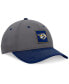 Фото #4 товара Men's Gray/Navy Nashville Predators 2024 Stanley Cup Playoffs Locker Room Adjustable Hat