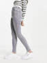 Bershka high waist skinny jean in grey