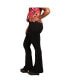 Фото #2 товара Women's Curvy Fit High Rise Fitted Flare Pant