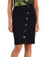 ფოტო #3 პროდუქტის Women's Faux Snap-Front Pencil Skirt