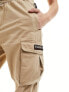 Napapijiri Faber cargo tapered trousers in beige