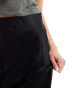 Фото #4 товара Stradivarius satin maxi skirt in black