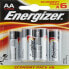 Фото #1 товара Щелочные батарейки Energizer E300132800 AA LR6 9 V
