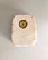 Travertine candleholder