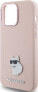 Karl Lagerfeld Karl Lagerfeld KLHCP15LSMHCNPP iPhone 15 Pro 6.1" różowy/pink Silicone Choupette Metal Pin