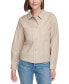 Фото #1 товара Women's Water-Resistant Twill Utility Shirt Jacket, Regular & Petite