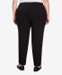 ფოტო #2 პროდუქტის Plus Size Tech Stretch Full Length Pant with Elastic Waistband