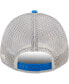 ფოტო #2 პროდუქტის Men's Powder Blue, White Los Angeles Chargers Logo Patch Trucker 9Forty Snapback Hat