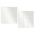 Wall mirror White Metal Crystal Window 90 x 90 x 2 cm