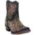 Corral Boots Cheetah Round Toe Cowboy Booties Womens Brown Casual Boots C3627