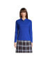 Фото #1 товара Women's School Uniform Long Sleeve Feminine Fit Mesh Polo Shirt