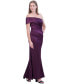 ფოტო #3 პროდუქტის Women's Asymmetric Off-The-Shoulder Gown