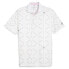 Фото #1 товара Puma Ap X Geo Short Sleeve Polo Shirt Mens White Casual 62395101