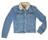 Levis Sherpa Womens Trucker Jacket Divided Blue 361360000