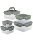 Фото #1 товара Stacking 10-Pc. Square Food Storage Container Set