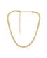 ფოტო #1 პროდუქტის Single Rolo Chain 18K Gold Plated Necklace