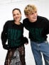 Weekday – Unisex Fabian – Unisex-Pullover in Schwarz mit Grafikprint, exklusiv bei ASOS