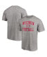 Фото #1 товара Men's Heathered Gray Wisconsin Badgers First Sprint Team T-shirt