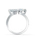 Attract Soul Heart Rhodium Plated Ring