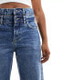 Mango double waistband jeans in blue 32 - фото #8