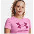 Фото #3 товара Футболка с коротким рукавом женская Under Armour Graphic Розовый