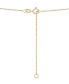 ფოტო #4 პროდუქტის Diamond Pavé Spike Pendant Necklace (1/10 ct. t.w.) in 10k Gold, 15" + 2" extender, Created for Macy's