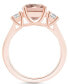 Фото #3 товара Morganite (2 ct. t.w.) and Diamond (1/3 ct. t.w.) Ring in 14K Rose Gold