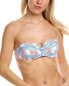 Фото #1 товара Paolita Amphitrite Eden Bandeau Bikini Top Women's Blue Xs