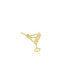 Фото #1 товара Mini Gold Martini Glass Charm