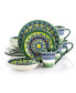Фото #1 товара Zen Mozaik 16 Piece Luxurious Stoneware Dinnerware Set
