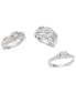 ფოტო #6 პროდუქტის Diamond Promise Ring (1/4 ct. t.w.) in Sterling Silver & 14k Rose Gold-Plate