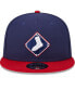 Фото #3 товара Бейсбольная кепка New Era мужская Navy Chicago White Sox 2024 для тренировок на бейсболе 9Fifty Snapback Hat