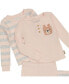 Фото #3 товара Костюм для малышей Bearpaw Набор пижамы из сорочки с длинным рукавом и брюк Waffle 4 шт.