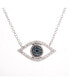 ფოტო #1 პროდუქტის Diamond Evil-Eye Pendant Necklace (1/6 ct. t.w.) in 10K Yellow or White gold., Created for Macy's