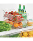 Фото #3 товара Wide Plastic Kitchen Storage Container Bin with Handles, 8 Pack - Clear