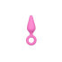 Pink Buttplugs With Pull Ring - Small